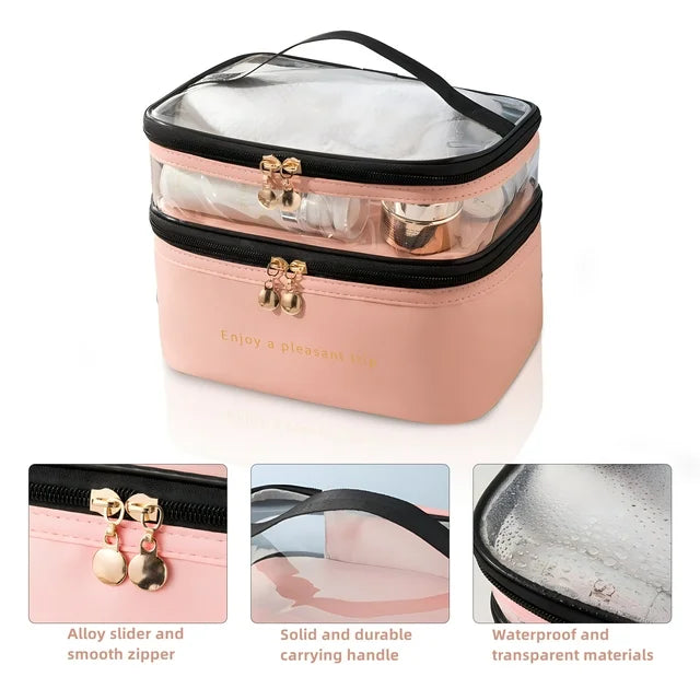 Glam Travel Makeup Pouch Cosmetic Bag