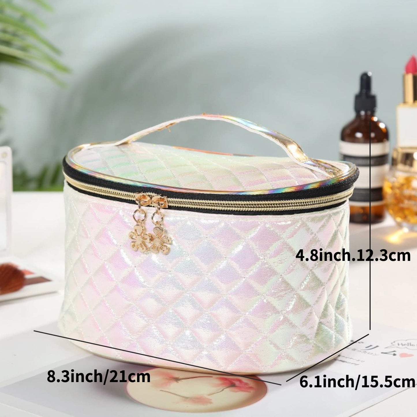 Luxe Travel Cosmetic Bag and Toiletries Organizer