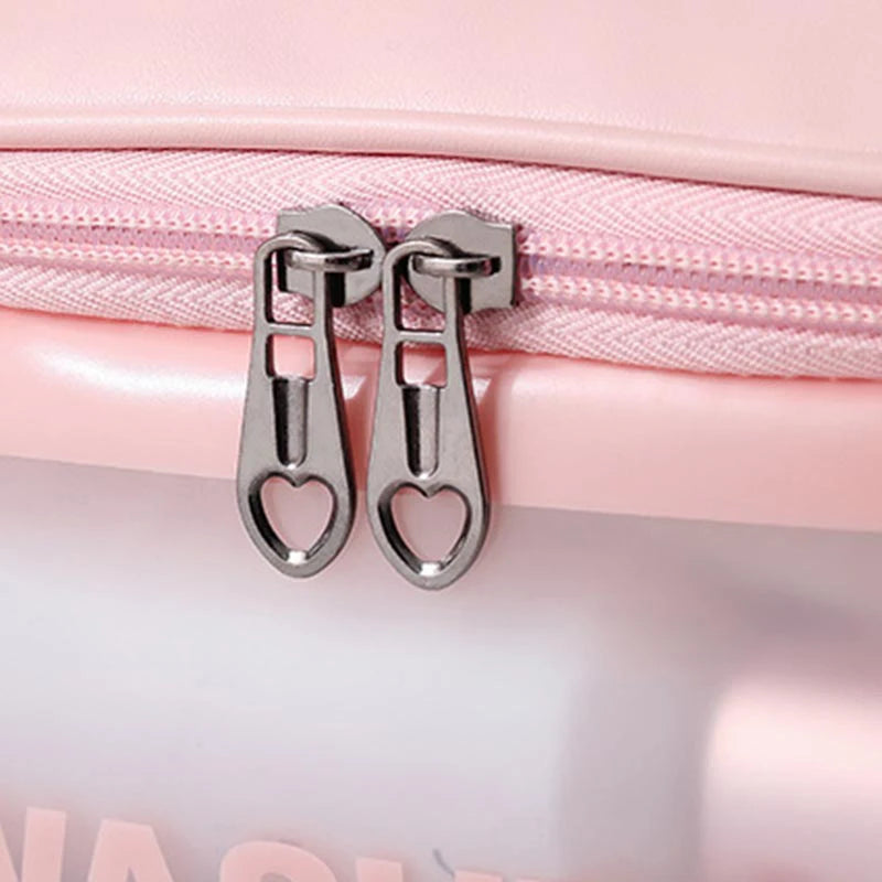 Travel Storage Toiletry Organizer Transparent Zipper Make Up Case