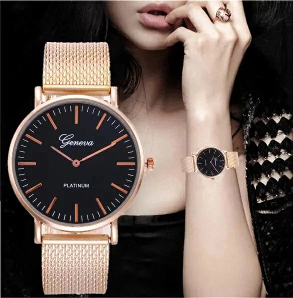 Luxury Stainless Steel Wrist Watch Female Watches