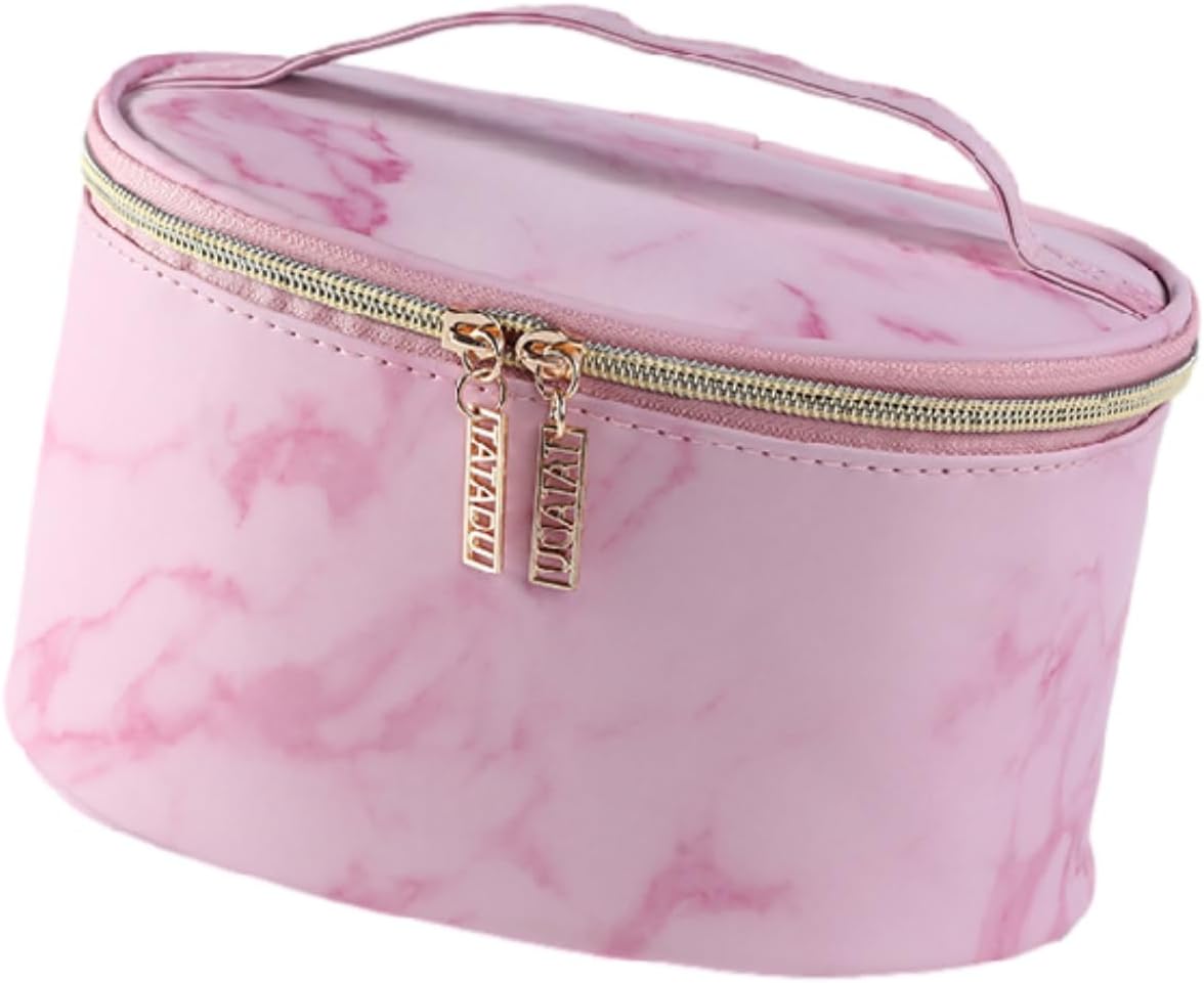 Marble Pattern Women Cosmetic Bag Multi-function Toiletries Organizer